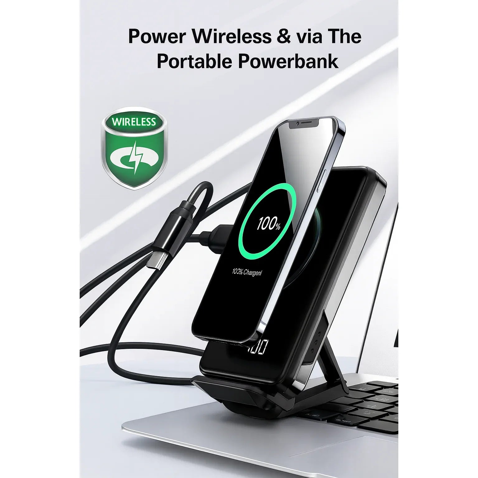 INIU 6.6ft 100W Braided USB‑C Fast Charging Cable - Gomix Brands Outlet